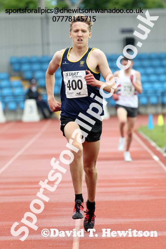 Mens under-20s 5000 metres, Northern Championships, Sport City, Manchester. Photo: David T. Hewitson/Sports for All Pics